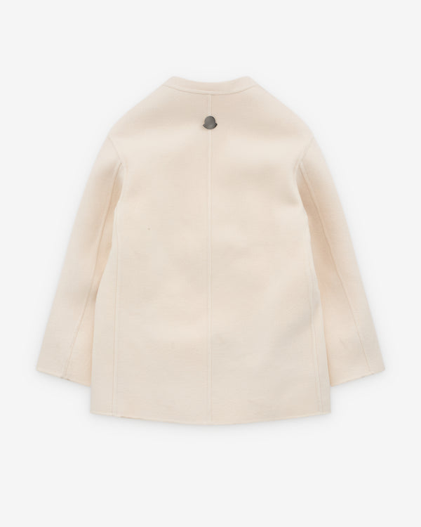 Jil Sander - Women's Moncler Francium 3-in-1 Mono-Breasted Wool Jacket - (Optic White)