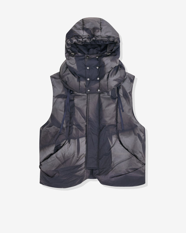 Jiyongkim - Men's Sun-Bleached Detachable Hooded Jacket - (Dark Grey)