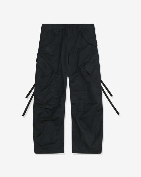 Jiyongkim - Men's Curved Multi Pocket Trousers - (Black)