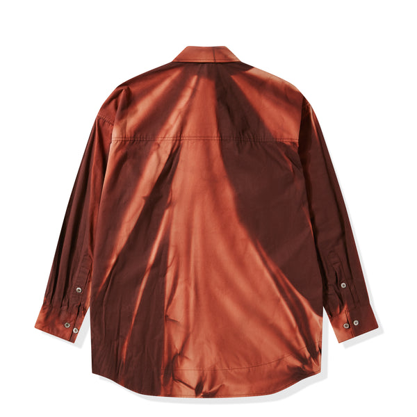 JiyongKim - Men’s Sun-Bleached Oversized Shirt - (Burgundy)