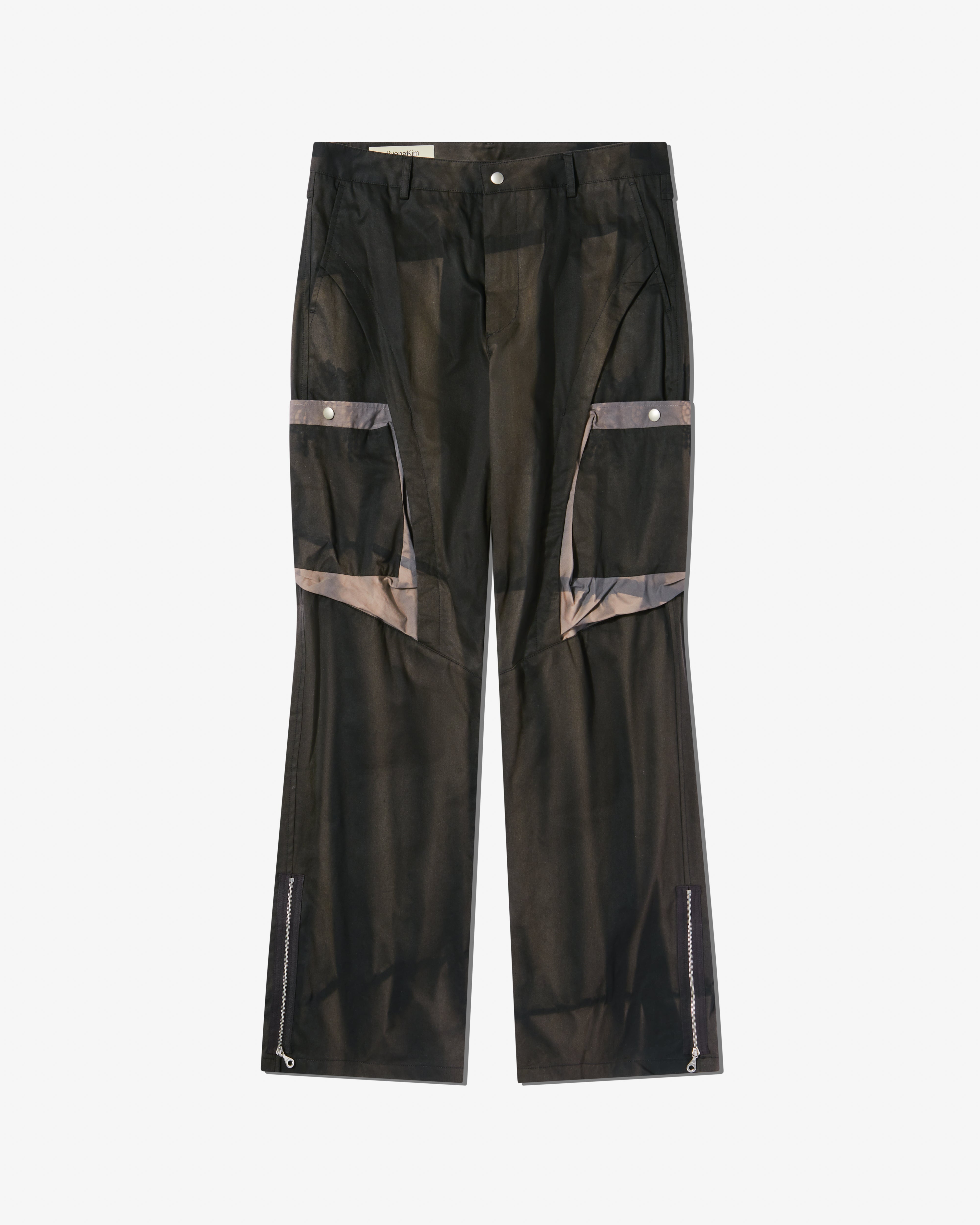 Jiyongkim Sun Bleached Double Front Shorts Shorts 600064047blk main image 0