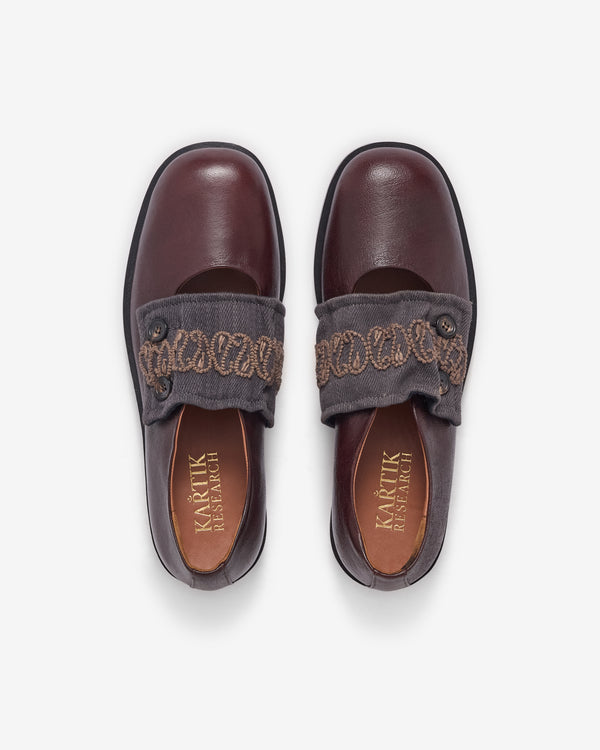 Kartik Research - Men's Holkar Mary Jane - (Oxblood)