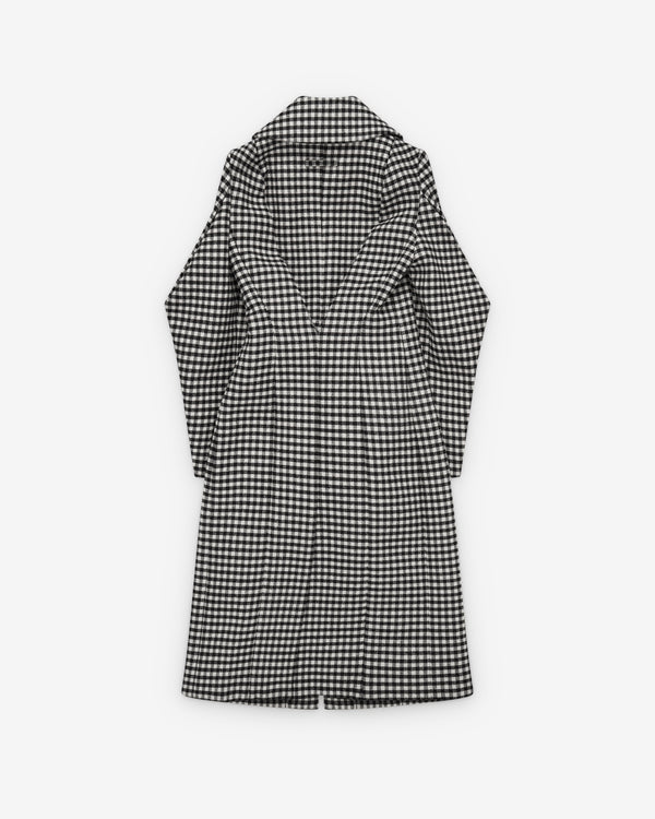 Jean Paul Gaultier - Women's Neoprene Pleated Coat - (Black/White)