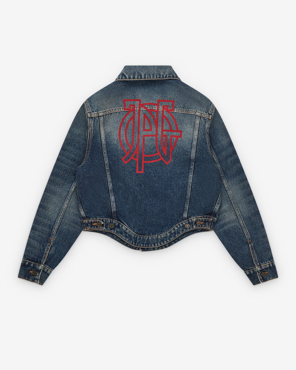 Jean Paul Gaultier - Women's Wavy Denim Jacket  - (Dark Wash)