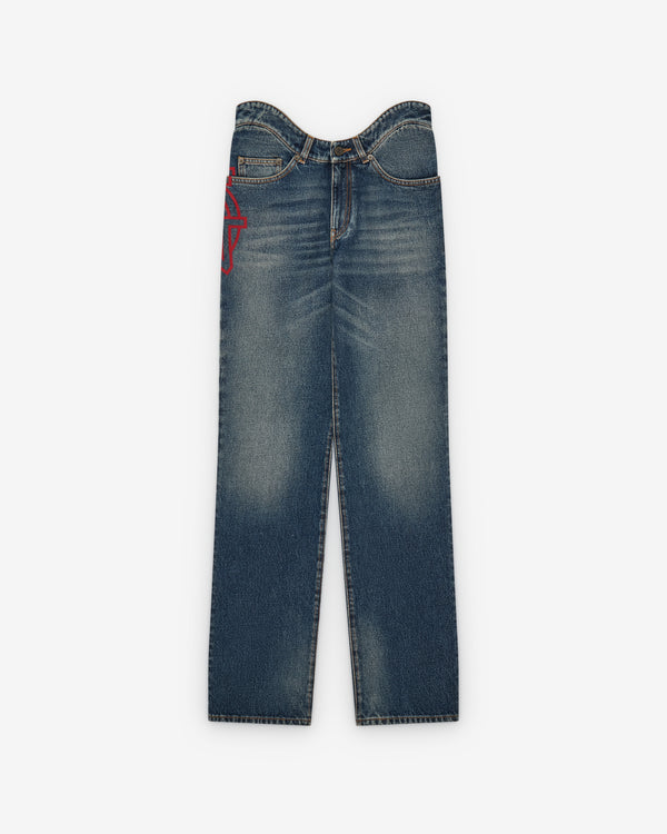 Jean Paul Gaultier - Women's Wavy Jeans - (Dark Wash)