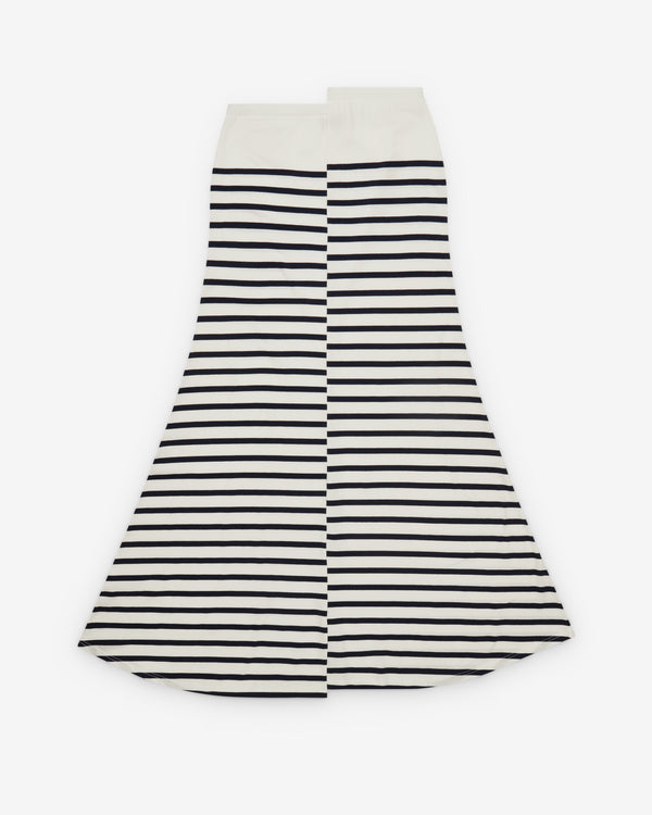 Jean Paul Gaultier - Women's Stretch Asymmetric Skirt - (Black/White)