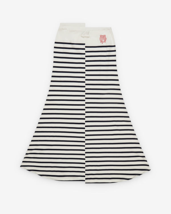 Jean Paul Gaultier - Women's Stretch Asymmetric Skirt - (Black/White)