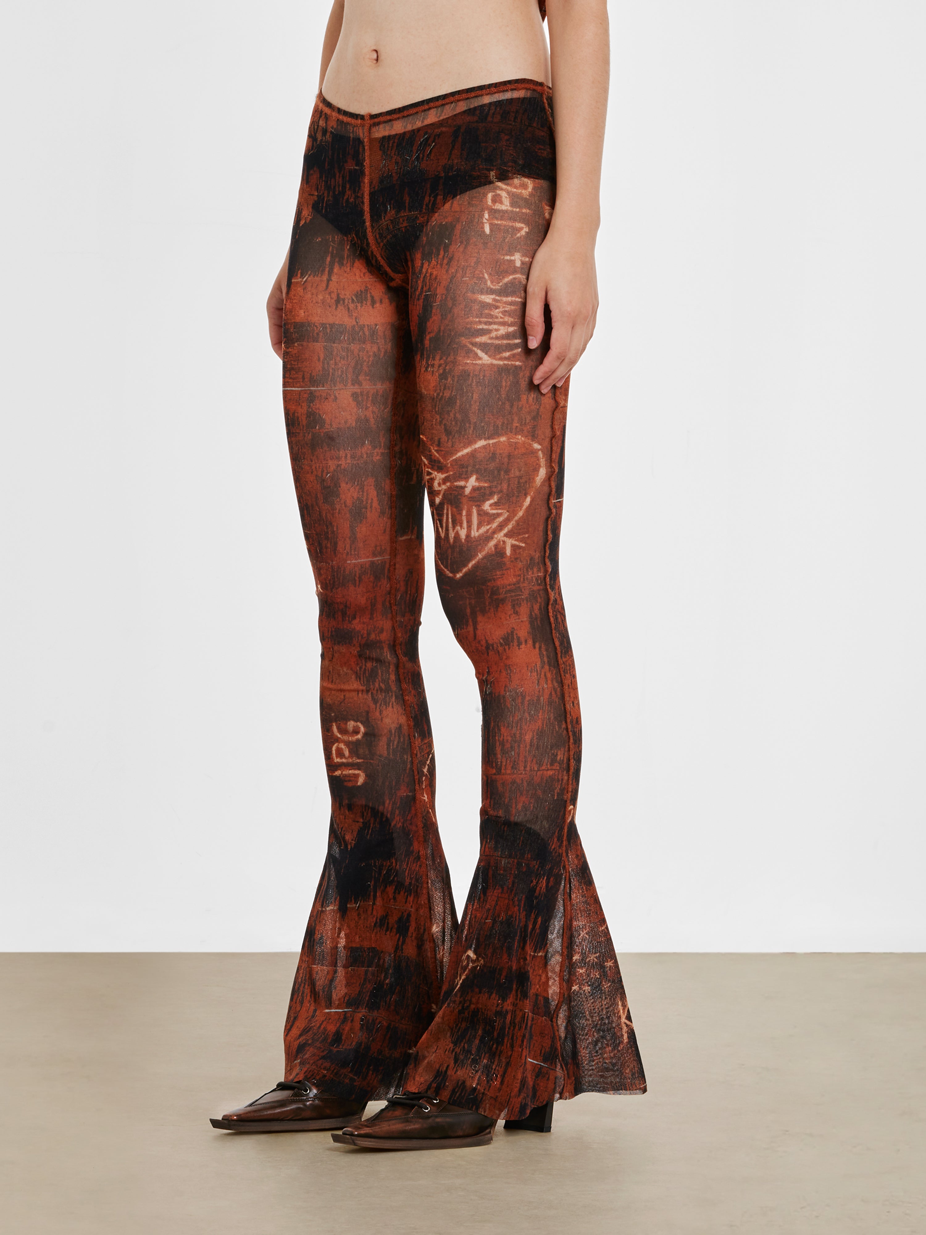 Flared hotsell legging print