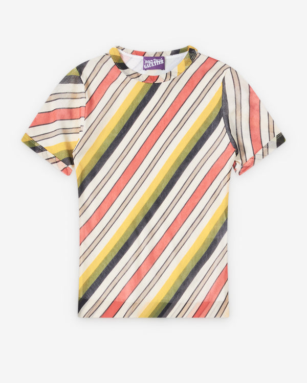 Jean Paul Gaultier - Women's Mesh Baby Tee - (Multi)