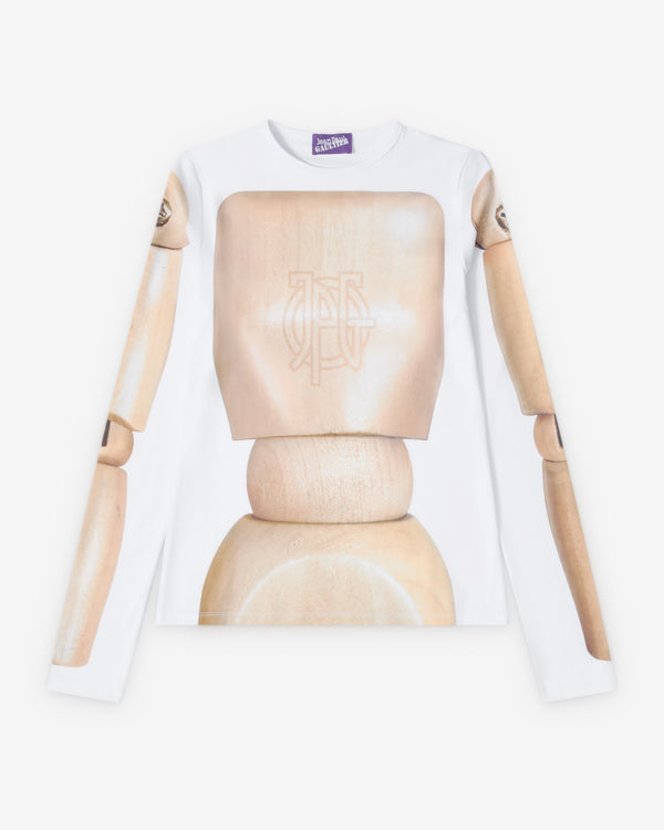 Jean Paul Gaultier - Women's Lycra Jersey - (Beige/White)