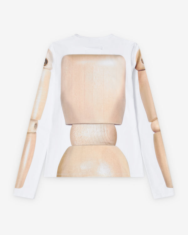 Jean Paul Gaultier - Women's Lycra Jersey - (Beige/White)