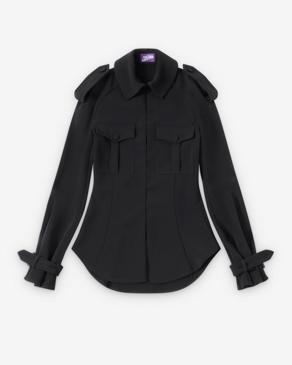 Jean Paul Gaultier - Women's Military Shirt - (Black)