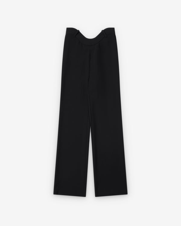 Jean Paul Gaultier - Women's Wavy Waistband Tailored Trousers - (Black)
