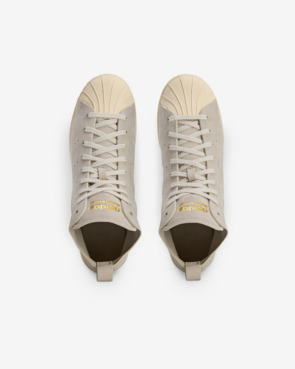 Adidas - Wales Bonner Men’s Superstar Hi - (Mist Stone/Wonder White)