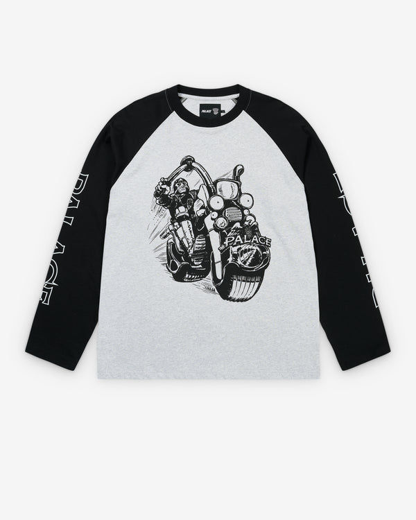 Palace - Men's Judge Dredd Lawmaster Longsleeve - (Grey Marl)