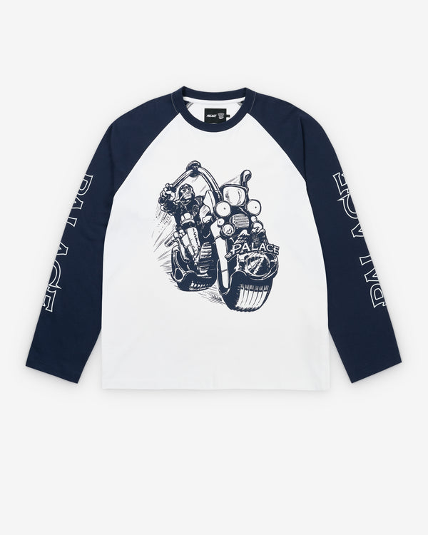 Palace - Men's Judge Dredd Lawmaster Longsleeve - (White)