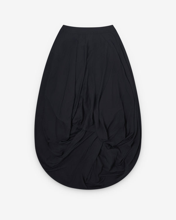 Junya Watanabe - Women's Draped Wool Skirt - (Black)