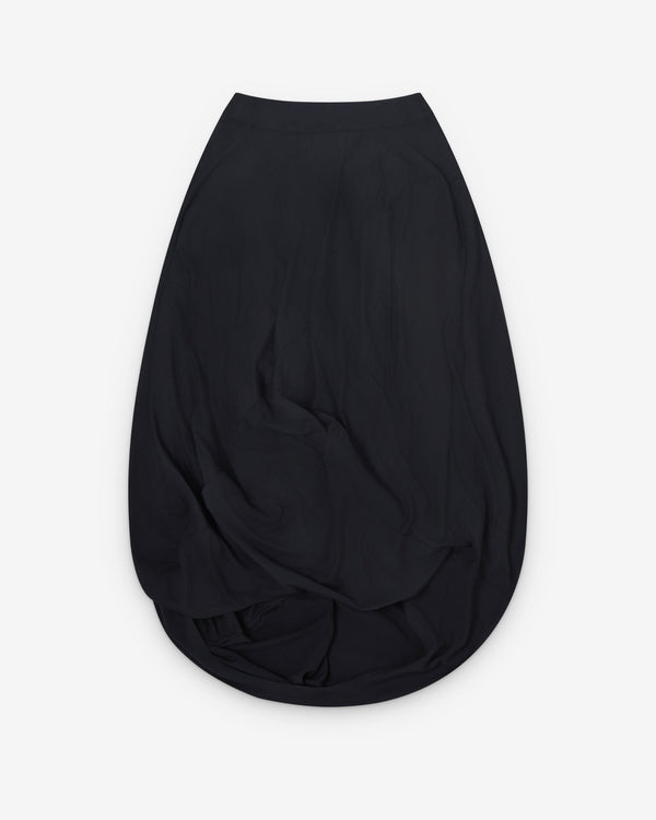 Junya Watanabe - Women's Draped Wool Skirt - (Black)