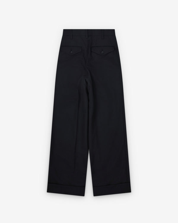 Junya Watanabe - Women's Pin Stripe Suit Trousers - (Black/White)