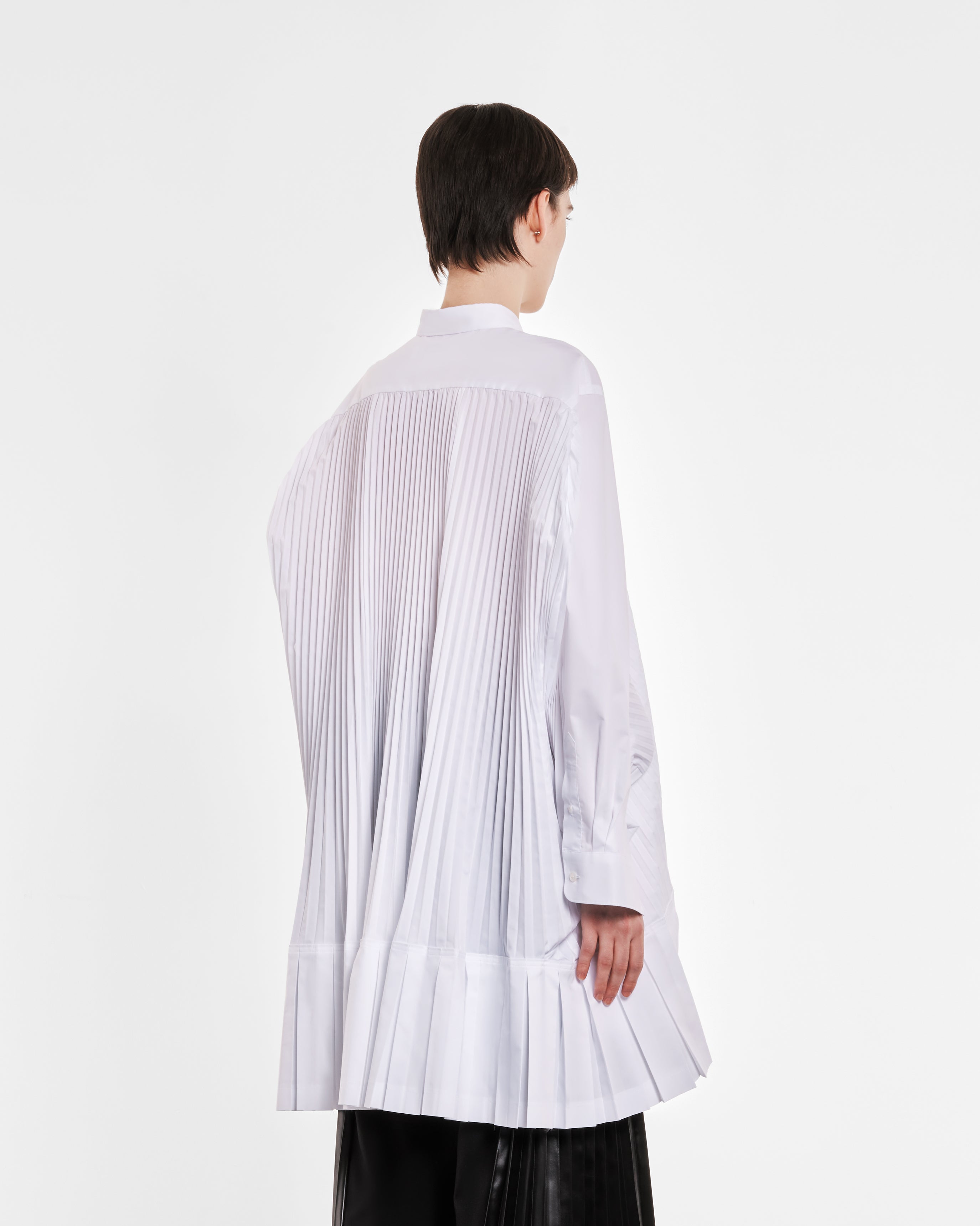 Junya Watanabe - Women's Pleated Winged Shirt - (White)