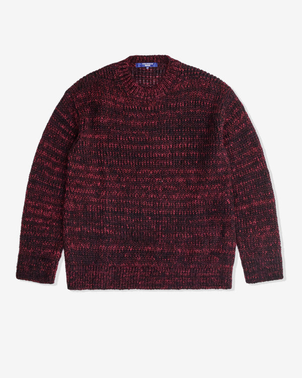 Junya Watanabe MAN - Men's Shetland Wool Mohair Sweater - (Black/Red)