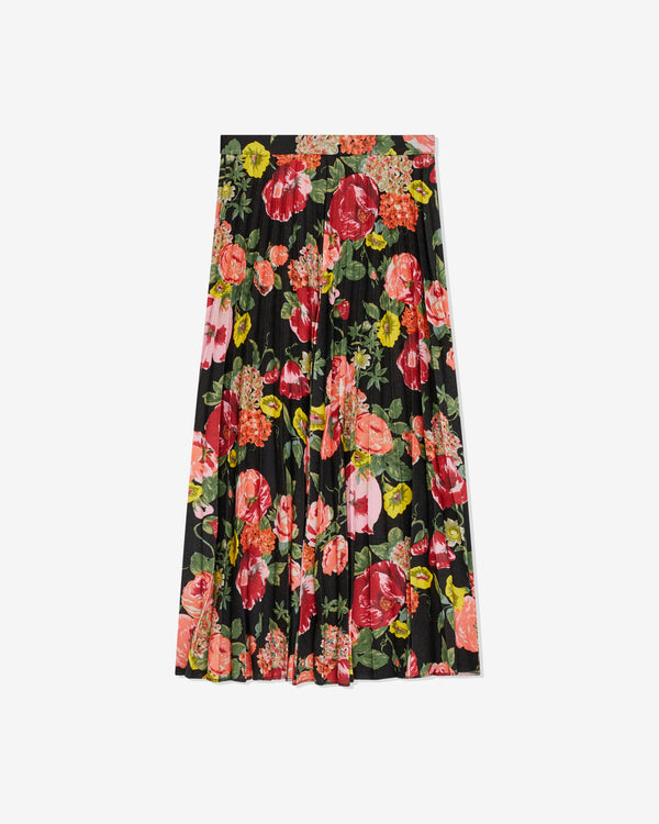 Junya Watanabe - Women's Floral Print Skirt - (Black/Pink)