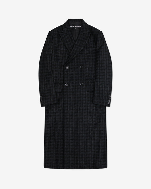 Junya Watanabe - Women's Double Breasted Long Coat - (Black/Houndstooth)