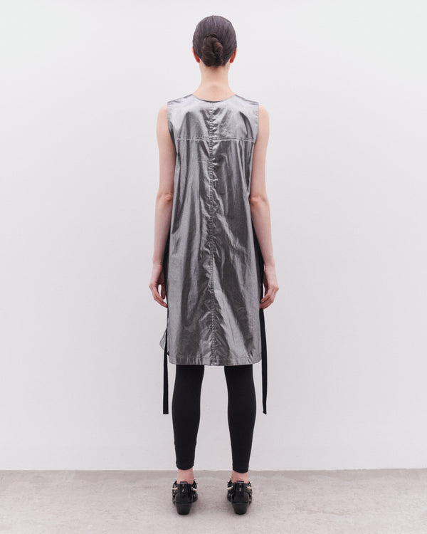 Junya Watanabe - Women’s Foil Print Sleeveless Dress - (Silver)