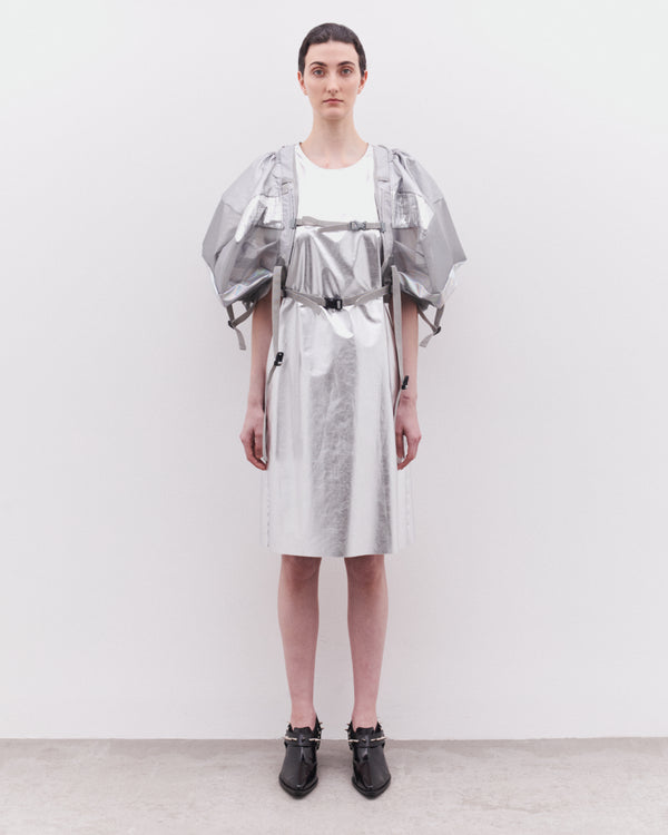 Junya Watanabe - Women’s Multi Fabric Strap Dress - (Silver)