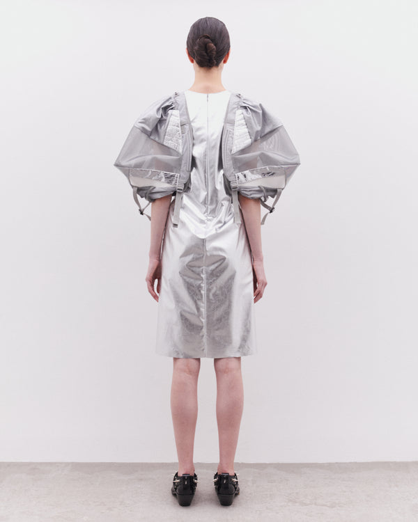 Junya Watanabe - Women’s Multi Fabric Strap Dress - (Silver)