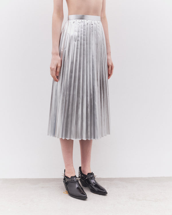 Junya Watanabe - Women’s Pleated Skirt - (Silver)