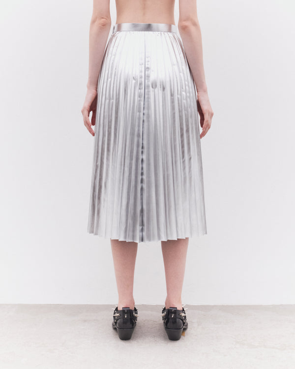 Junya Watanabe - Women’s Pleated Skirt - (Silver)