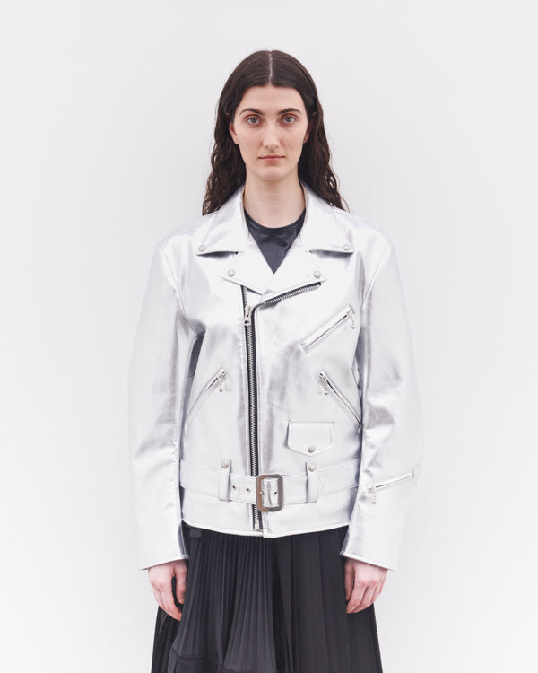 Junya Watanabe - Women's Aluminium Foiled Biker Jacket - (Silver)