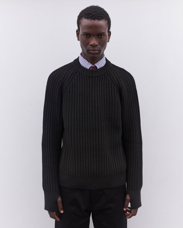 Junya Watanabe Man - Men’s Heavy Rib Knit Sweater - (Black)