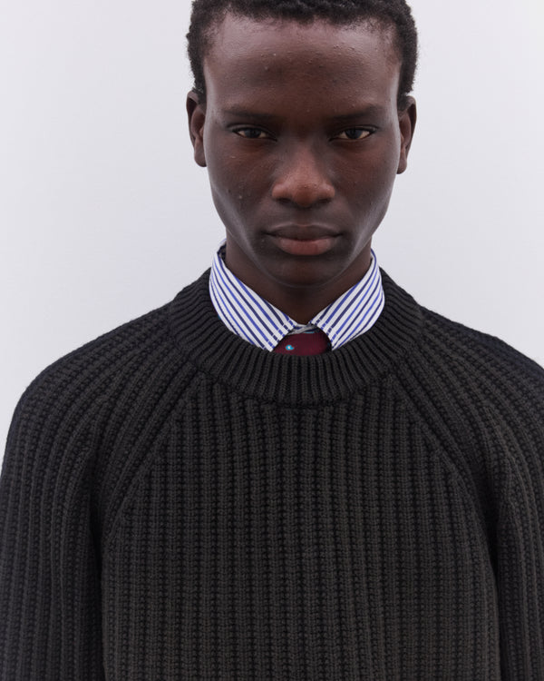 Junya Watanabe Man - Men’s Heavy Rib Knit Sweater - (Black)