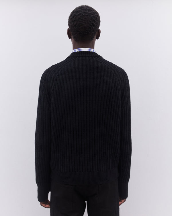 Junya Watanabe Man - Men’s Heavy Rib Knit Sweater - (Black)