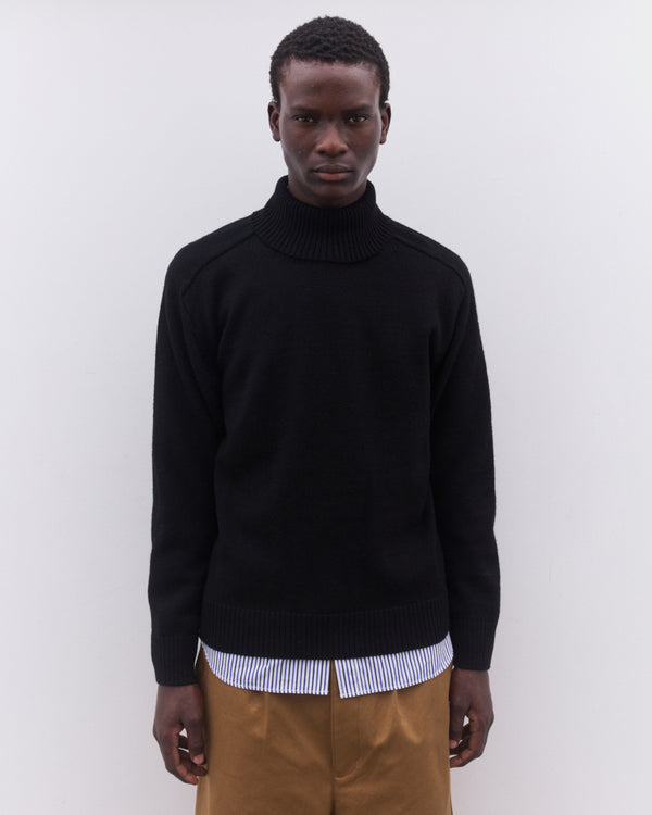Junya Watanabe Man - Men’s Roll Neck Sweater - (Black)