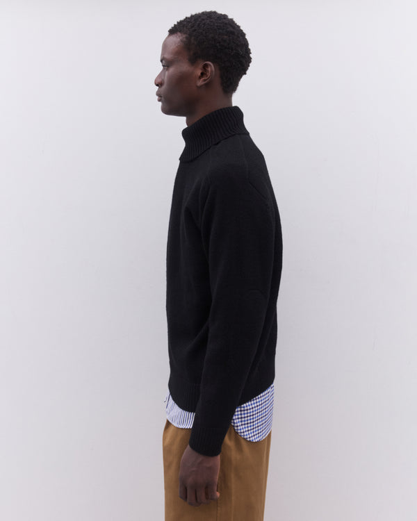 Junya Watanabe Man - Men’s Roll Neck Sweater - (Black)