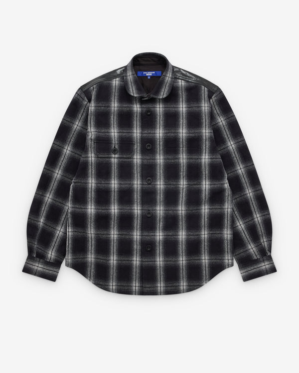 Junya Watanabe Man - Men’s Check Panelled Shirt - (Black/White)