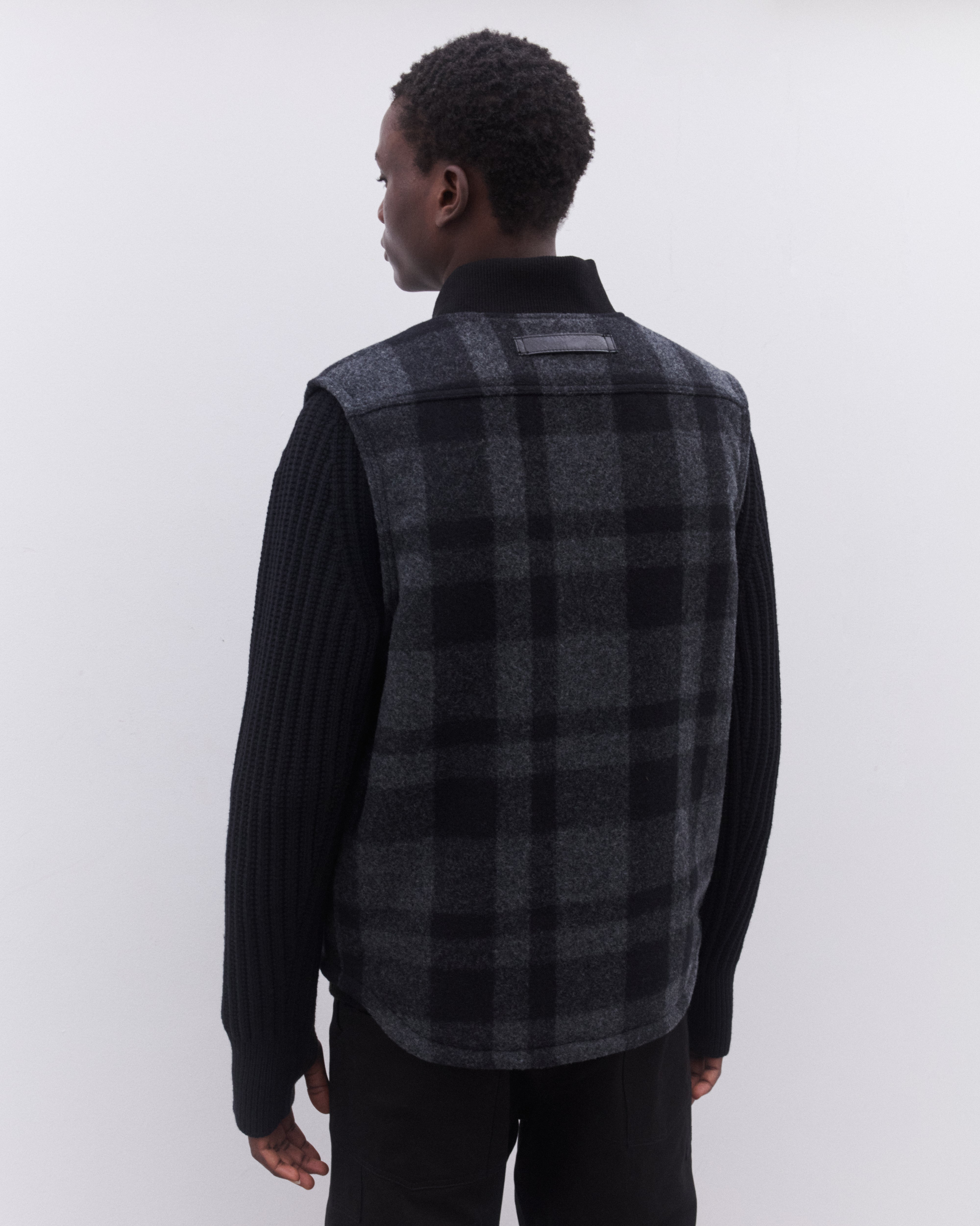 Junya Watanabe Man: Men's Filson Vest (Grey/Black) | Dover Street
