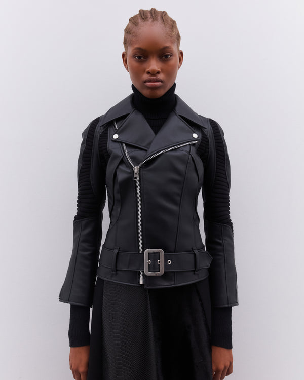 Junya Watanabe - Women’s Panelled Biker Jacket - (Black)