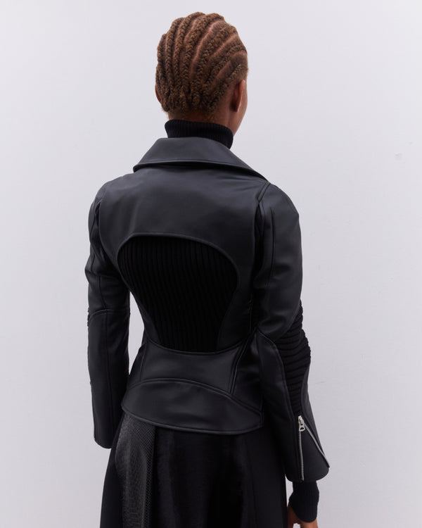 Junya Watanabe - Women’s Panelled Biker Jacket - (Black)