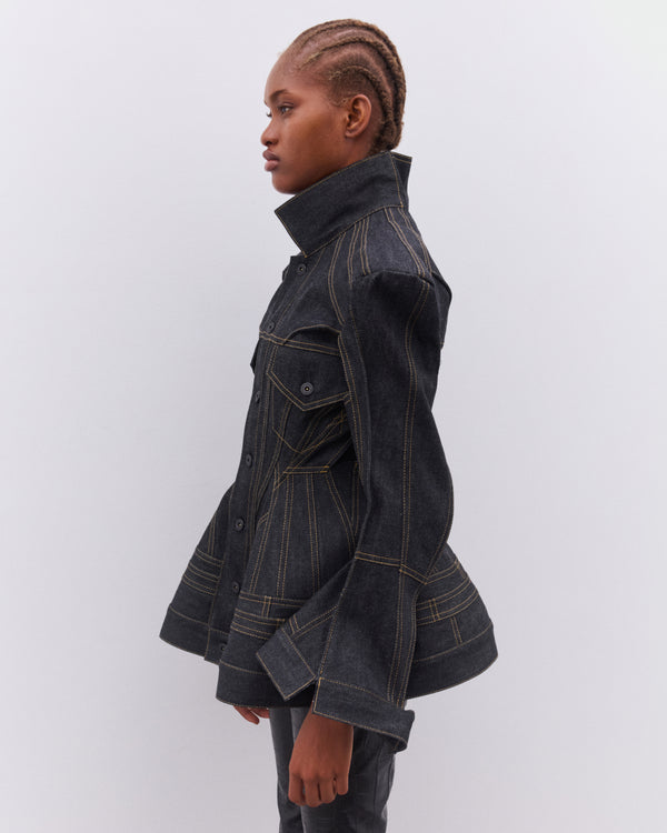 Junya Watanabe - Women’s Structured Denim Jacket - (Indigo)