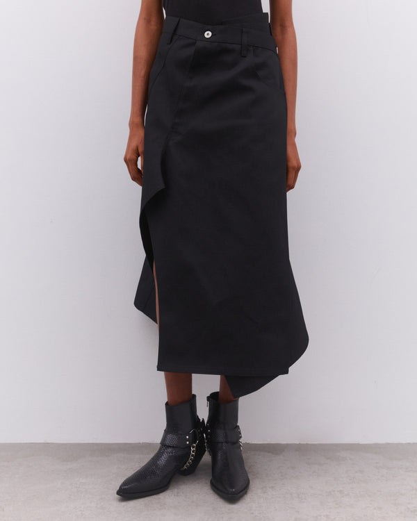 Junya Watanabe - Women’s Asymmetric Wrap Skirt - (Black)