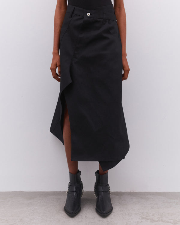 Junya Watanabe - Women’s Asymmetric Wrap Skirt - (Black)