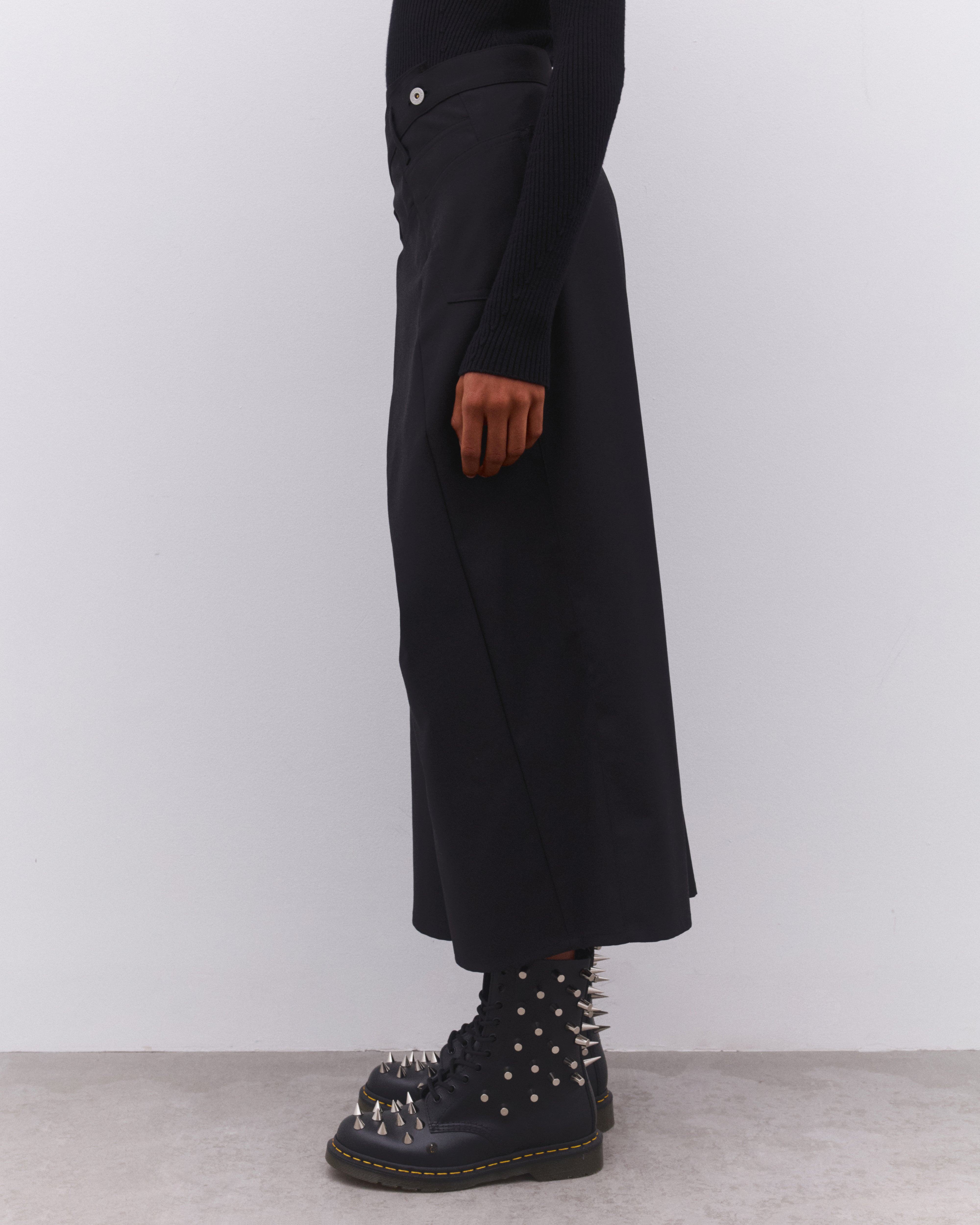 Junya Watanabe: Women's Asymmetric Skirt (Black) | Dover Street