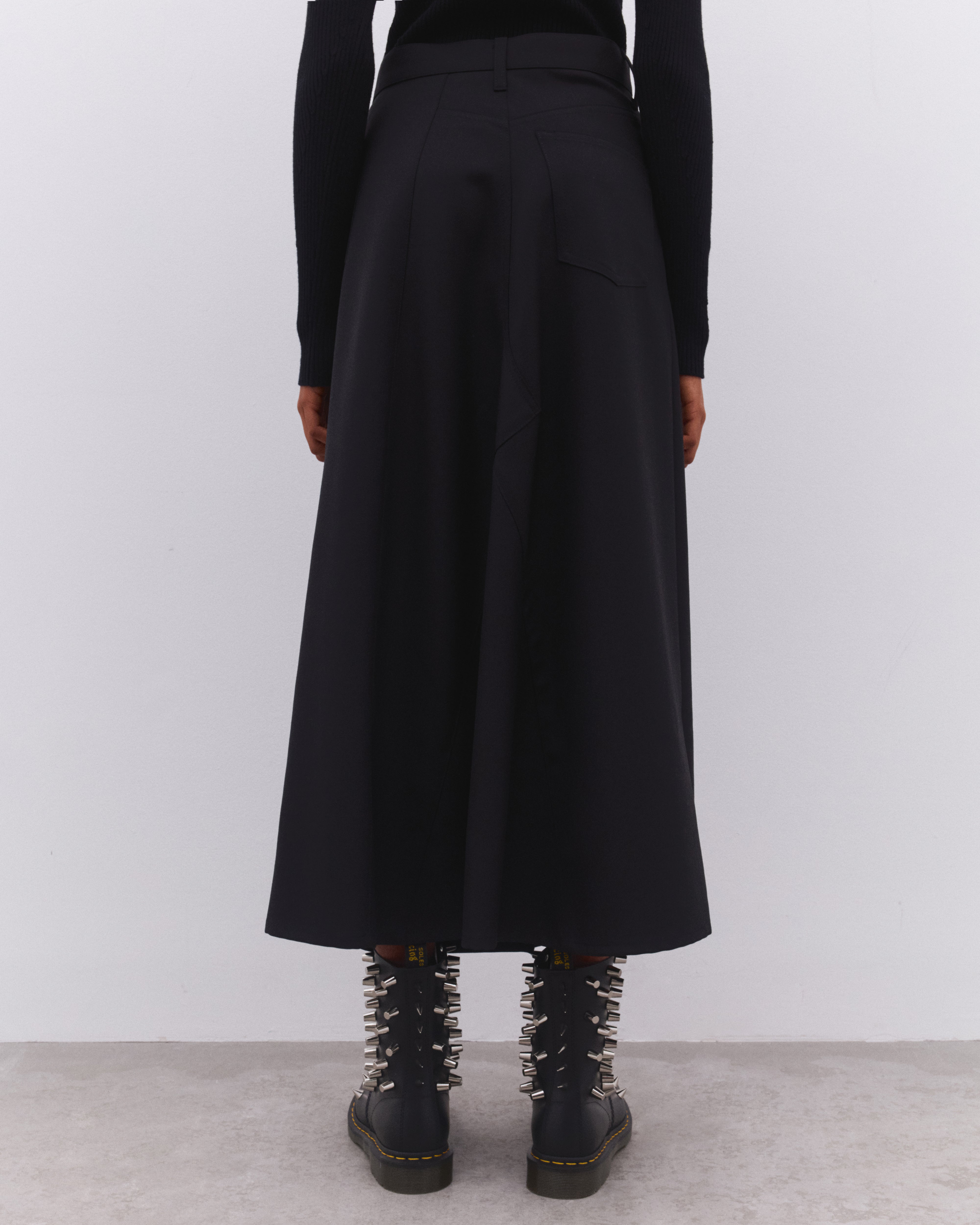 Junya Watanabe: Women's Asymmetric Skirt (Black) | Dover Street