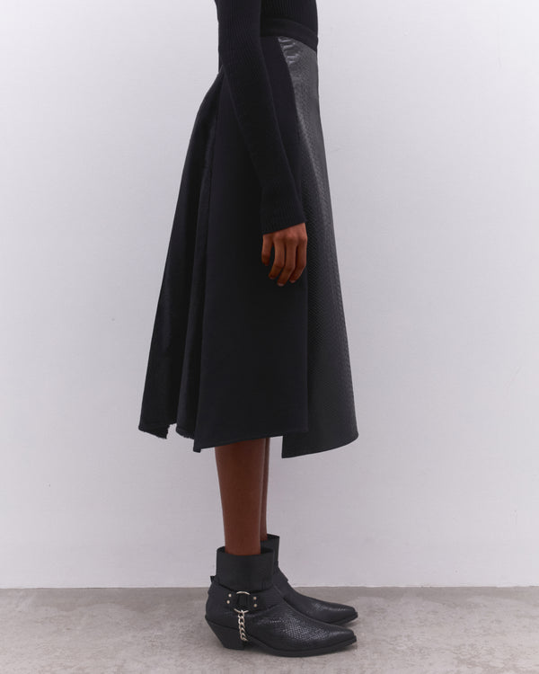 Junya Watanabe - Women’s Panelled Skirt - (Black)