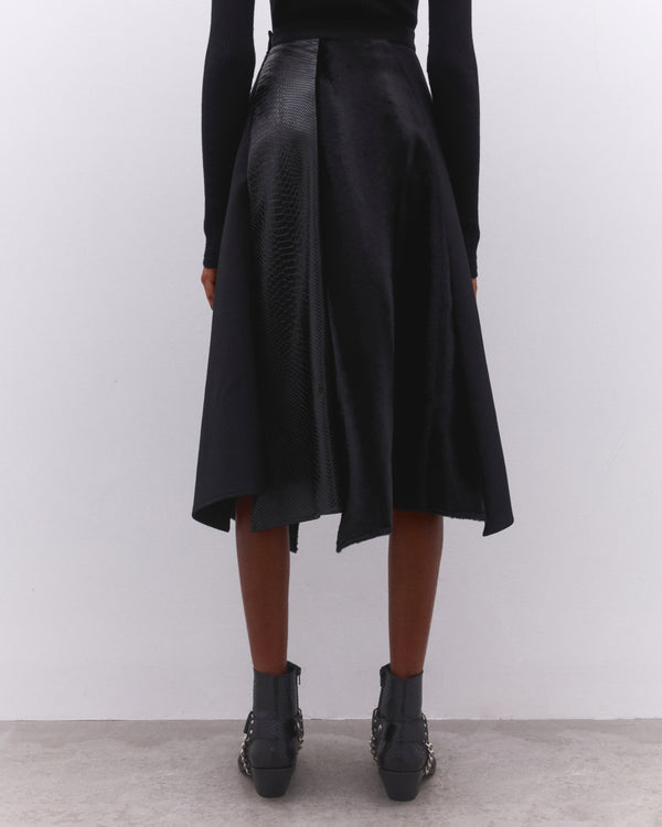 Junya Watanabe - Women’s Panelled Skirt - (Black)