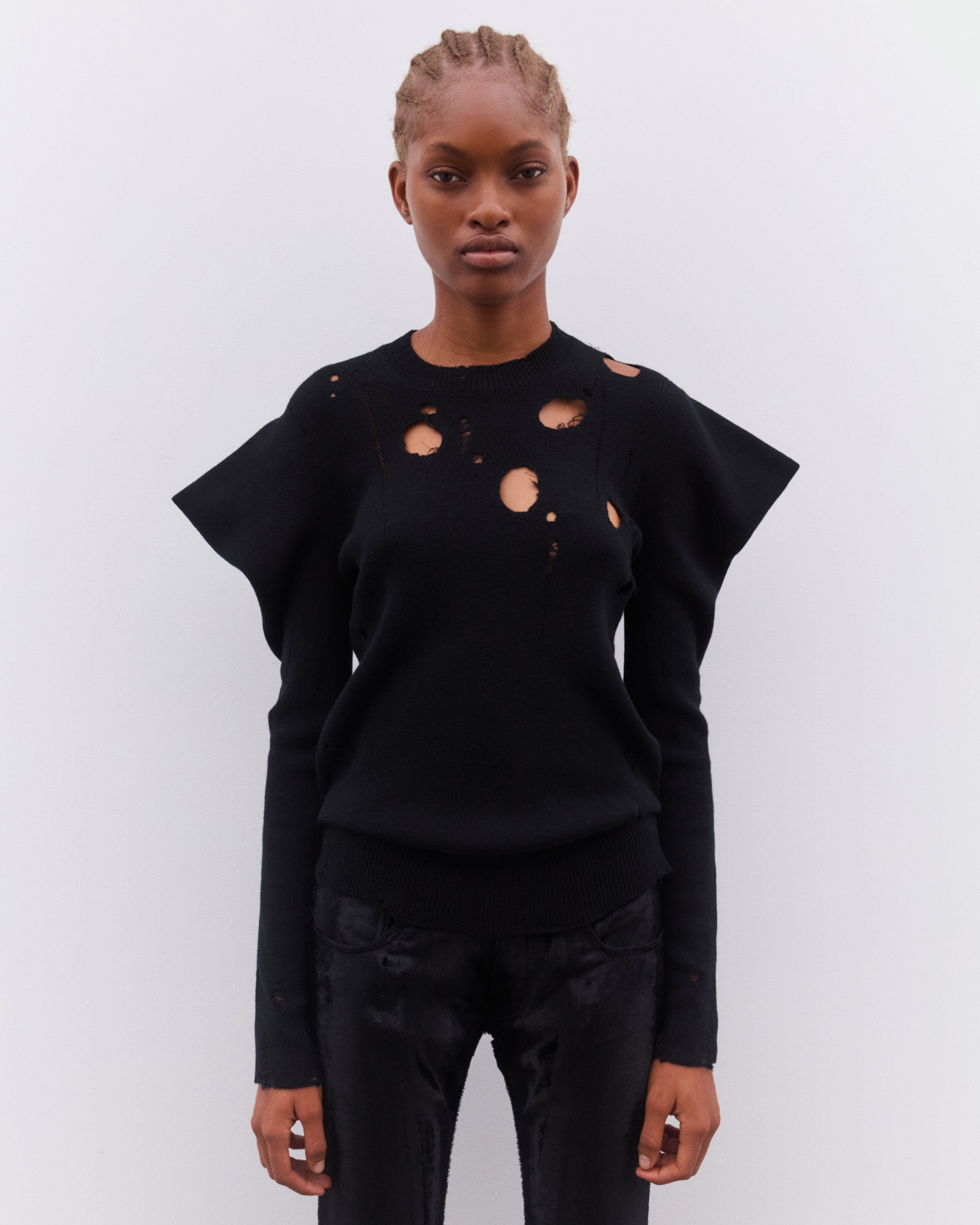 トップス JUNYAWATANABE Dark Navy Designed Knit JUNYA WATANABE CDG(ジュンヤワタナベコムデギャルソン) 23AW